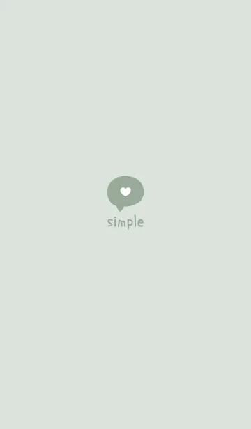 超シンプル31<グリーン>のLINE着せ替え