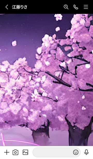 [LINE着せ替え] 月光夜桜#CI313。の画像2