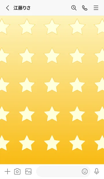 [LINE着せ替え] パステルイエロー☆山吹色/TKCJの画像2