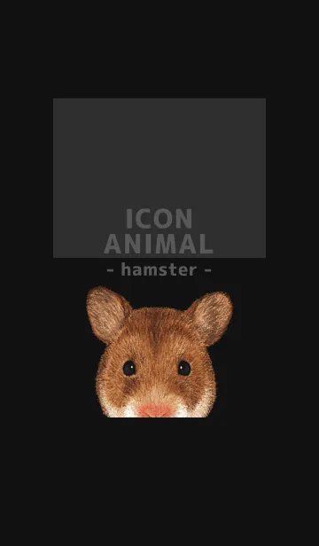 [LINE着せ替え] ICON ANIMAL - ゴルハム - BLACK/01の画像1