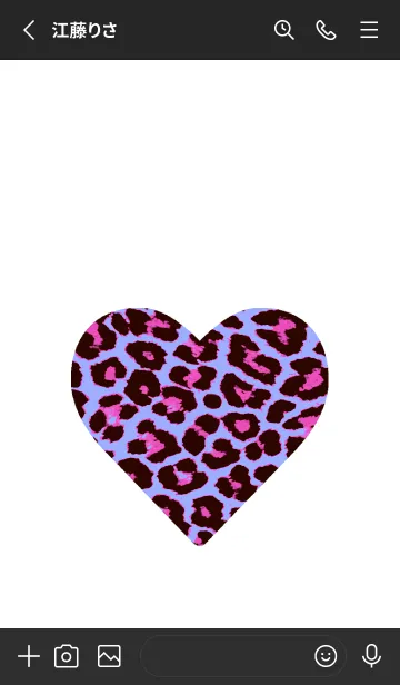 [LINE着せ替え] レオパード ハート 91の画像2