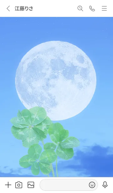 [LINE着せ替え] Lucky Clovers #Full Moon 17の画像2