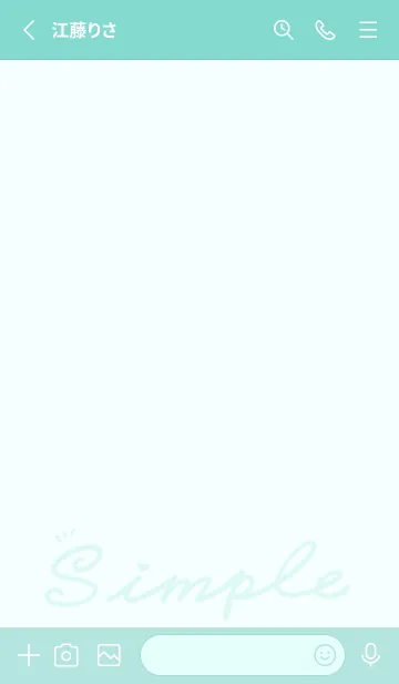 [LINE着せ替え] Simple Color J-Light Gray Green (Gr8)の画像2