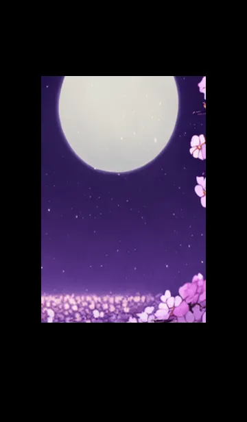 [LINE着せ替え] 月光夜桜#CI36。の画像1