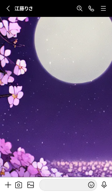 [LINE着せ替え] 月光夜桜#CI34。の画像2