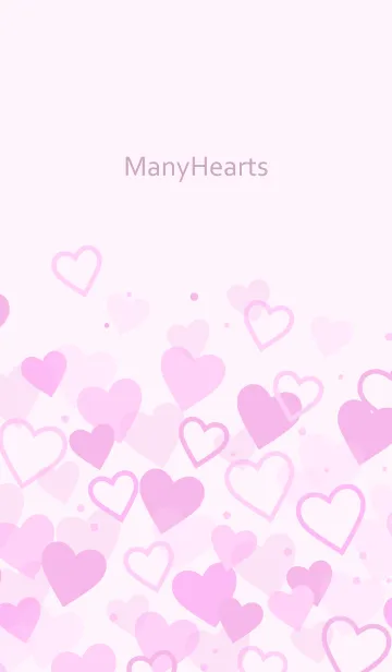 [LINE着せ替え] Many Hearts-PURPLE 8の画像1