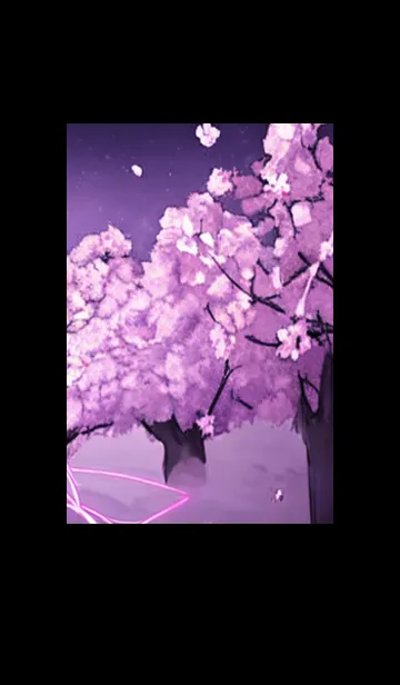 [LINE着せ替え] 月光夜桜#CI330。の画像1