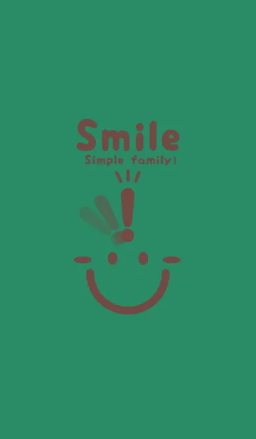 [LINE着せ替え] スマイル＆ヒラメキ フォレストグリーンの画像1