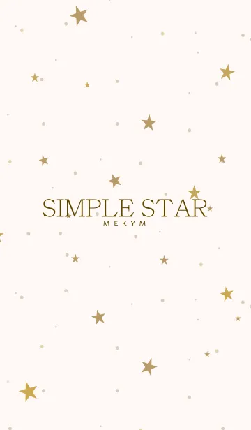 [LINE着せ替え] SIMPLE STAR NATURAL YELLOW.MEKYM 5の画像1