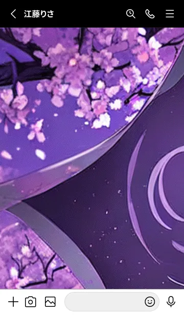 [LINE着せ替え] 月光夜桜#CI326。の画像2