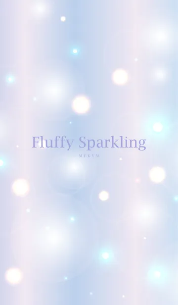 [LINE着せ替え] Fluffy Sparkling PURPLE.MEKYM 9の画像1