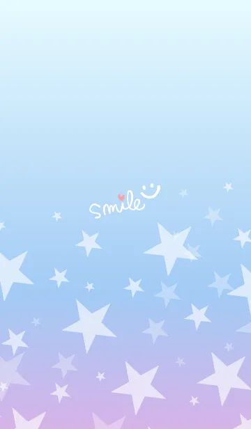 [LINE着せ替え] グラデーション 星柄8の画像1