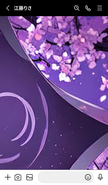 [LINE着せ替え] 月光夜桜#CI324。の画像2