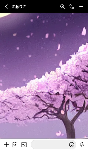 [LINE着せ替え] 月光夜桜#CI315。の画像2