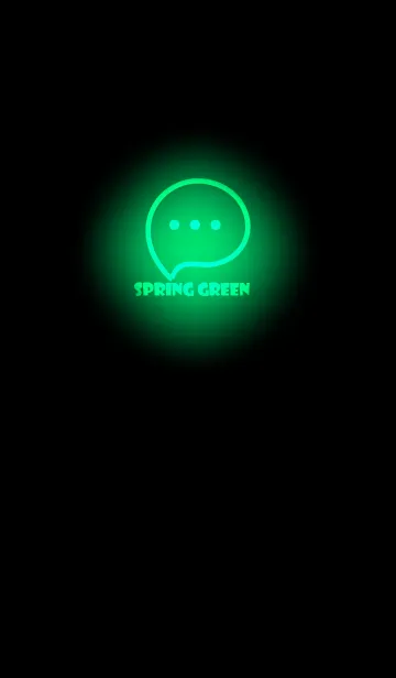 [LINE着せ替え] Spring Green Neon Theme V3 (JP)の画像1