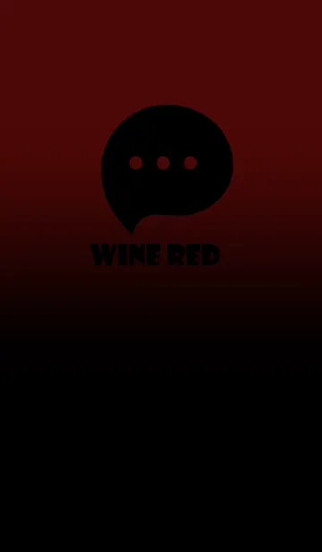 [LINE着せ替え] Black & Wine Red Theme V3 (JP)の画像1