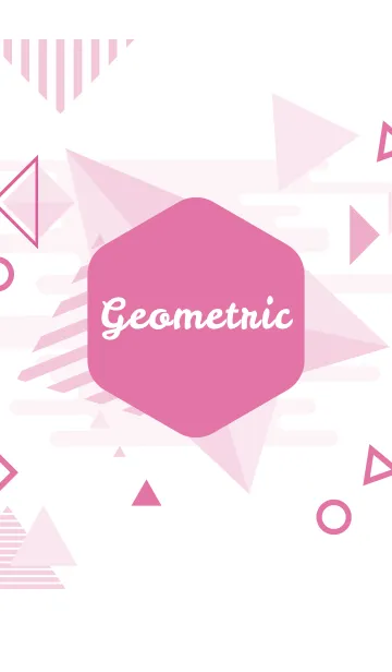 [LINE着せ替え] Modern Geometric Deep Blushの画像1