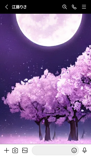[LINE着せ替え] 月光夜桜#CI312。の画像2