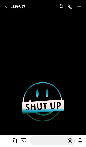 [LINE着せ替え] スマイル グラデーション 224の画像2