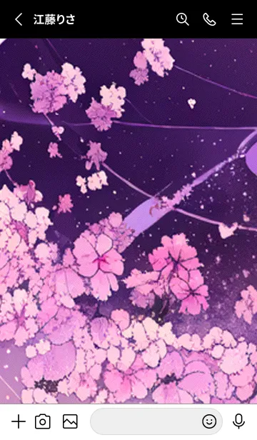[LINE着せ替え] 月光夜桜#CJ119。の画像2