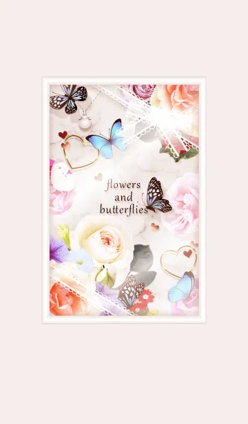 [LINE着せ替え] フラワーボックス✿ピンクブラウン09_1の画像1