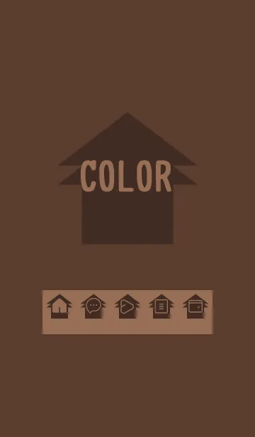 [LINE着せ替え] brown color T16の画像1