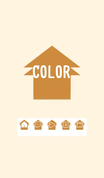 [LINE着せ替え] brown color T19の画像1