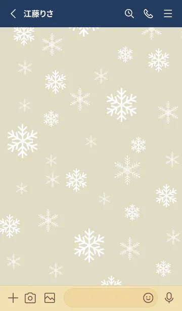 [LINE着せ替え] 雪の結晶 大人18の画像2