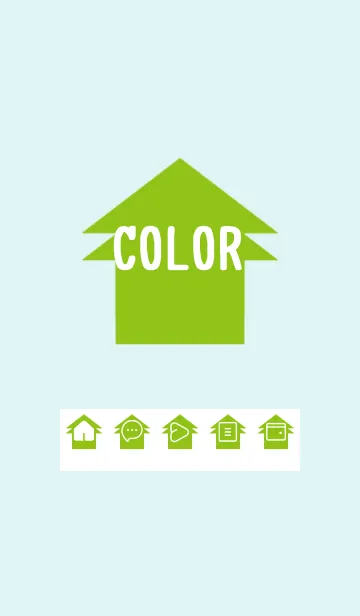 [LINE着せ替え] green color T39の画像1