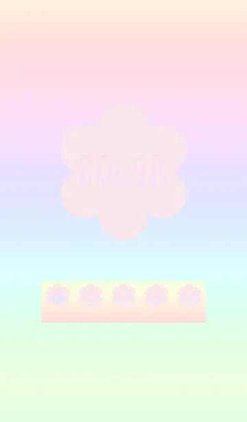 [LINE着せ替え] pink color rainbow C05の画像1