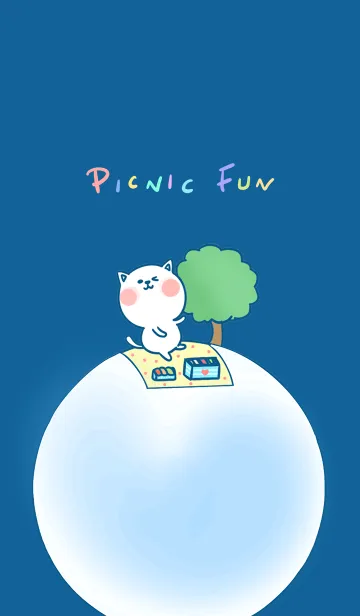 [LINE着せ替え] Picnic Fun J-Indigo (Bl1)の画像1