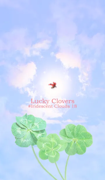 [LINE着せ替え] Lucky Clovers #Iridescent Clouds 18の画像1