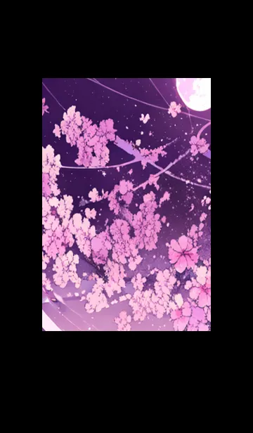 [LINE着せ替え] 月光夜桜#CJ18。の画像1