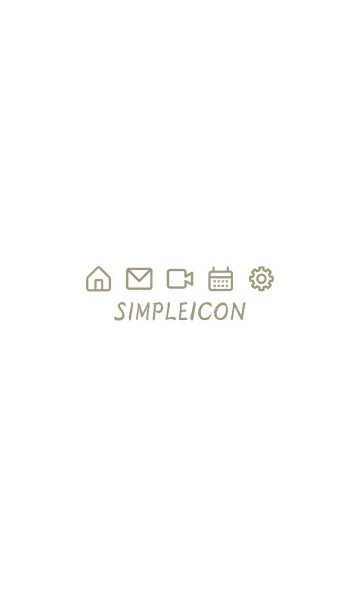 [LINE着せ替え] SIMPLE ICON -WHITE- 8の画像1