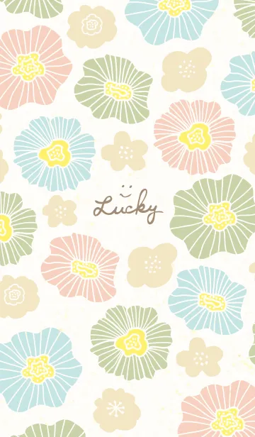 [LINE着せ替え] 北欧風 かわいいお花4の画像1