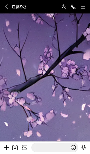 [LINE着せ替え] 月光夜桜#CJ11。の画像2