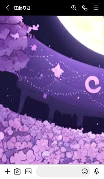 [LINE着せ替え] 月光夜桜#CK29。の画像2