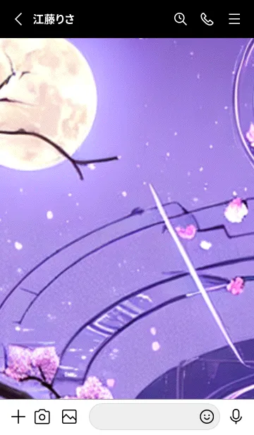 [LINE着せ替え] 月光夜桜#CK27。の画像2