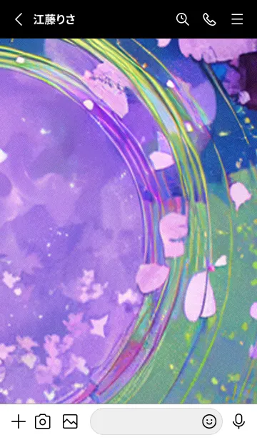 [LINE着せ替え] 月光夜桜#CK26。の画像2