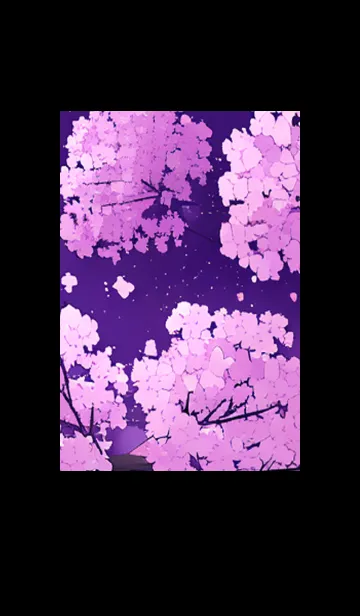 [LINE着せ替え] 月光夜桜#CK25。の画像1