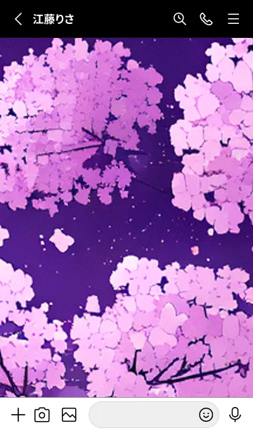 [LINE着せ替え] 月光夜桜#CK25。の画像2