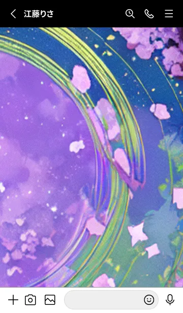 [LINE着せ替え] 月光夜桜#CK24。の画像2