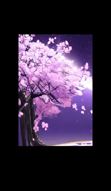 [LINE着せ替え] 月光夜桜#CJ131。の画像1