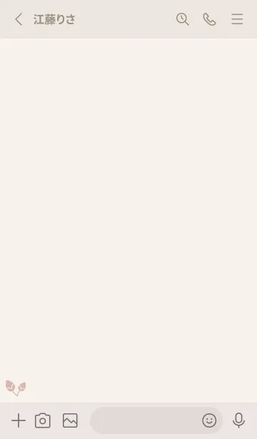 [LINE着せ替え] 桜2<ブラウン>の画像2