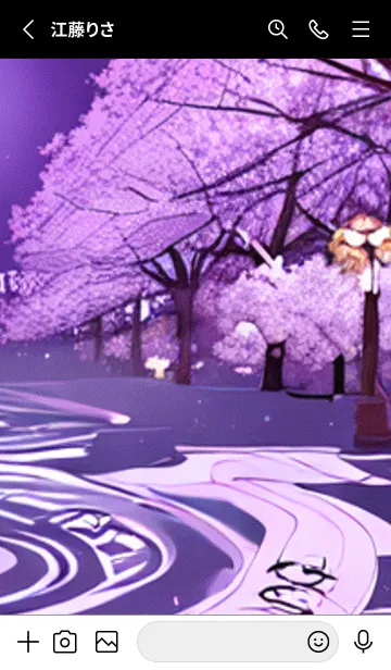 [LINE着せ替え] 月光夜桜#CJ130。の画像2