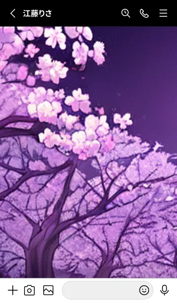 [LINE着せ替え] 月光夜桜#CJ129。の画像2