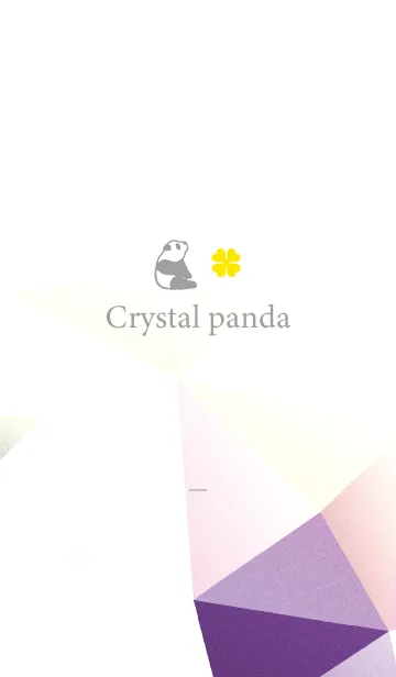 [LINE着せ替え] グレー : 運気上昇！クリスタルパンダの画像1