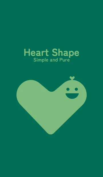 [LINE着せ替え] Heart Shape 萌葱色の画像1