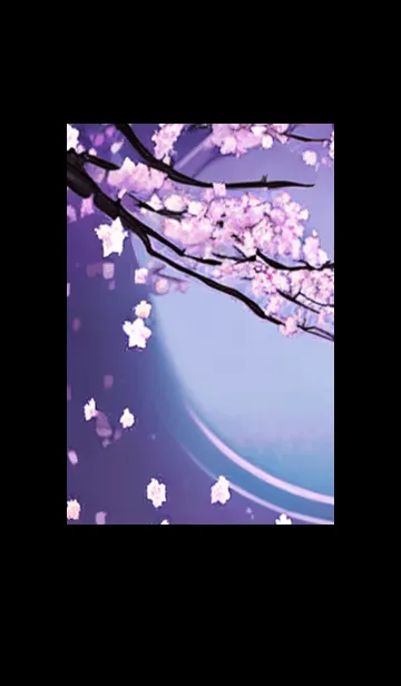 [LINE着せ替え] 月光夜桜#CJ126。の画像1