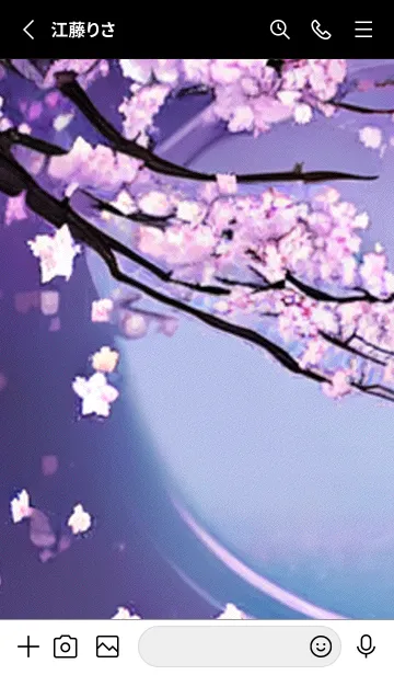 [LINE着せ替え] 月光夜桜#CJ126。の画像2